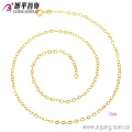 42778 xuping collier de chaîne en or simple plaqué en or 14K, dessins de chaîne de cou en or